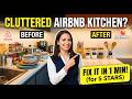 Small Airbnb Kitchen Organization Hacks That Work