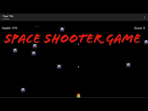Made a simple space shooting game using html,css and js