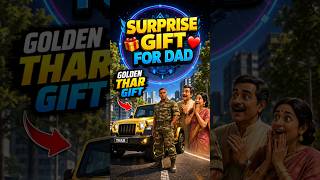 Golden Thar papa ko gift Kiya❤️ Indian bike driving 3D  #shorts #indianbikesdriving3dstory
