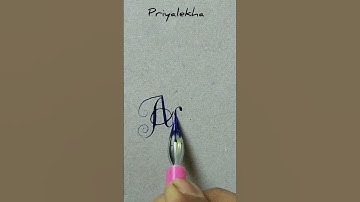 Name Writing Practice in English | #shorts #youtubeshorts #priyalekha #name #achu #handwriting