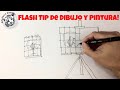 Como Transferir un Dibujo a un Lienzo y Como Ampliar un Dibujo (Flash Tip de Dibujo y Pintura)