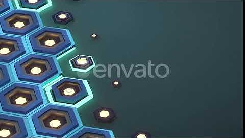 Metal hexagon background, sci-fi pattern. | Motion Graphics - Envato elements