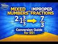 Fractions Part 2: Converting Mixed Numbers to Improper Fractions