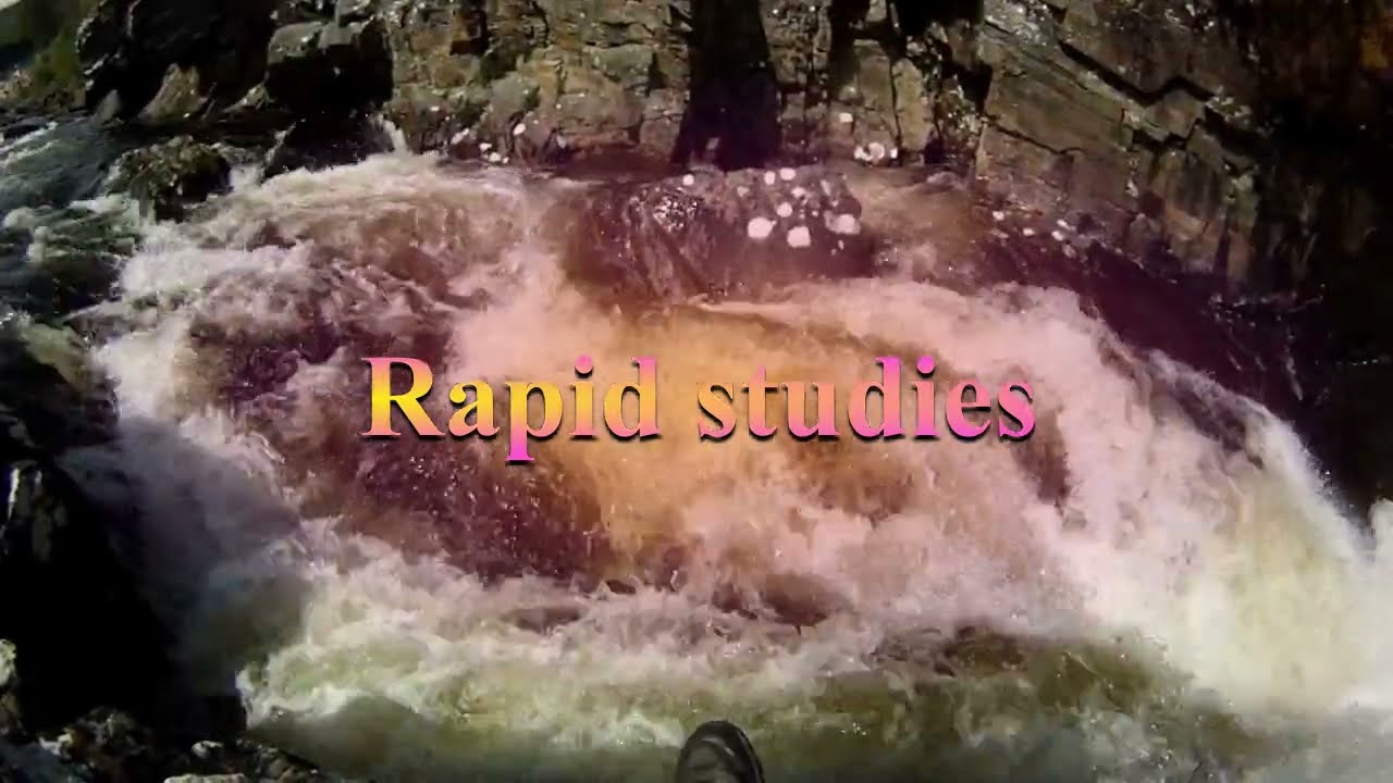 Rapid studies: the top drop on the river Moriston