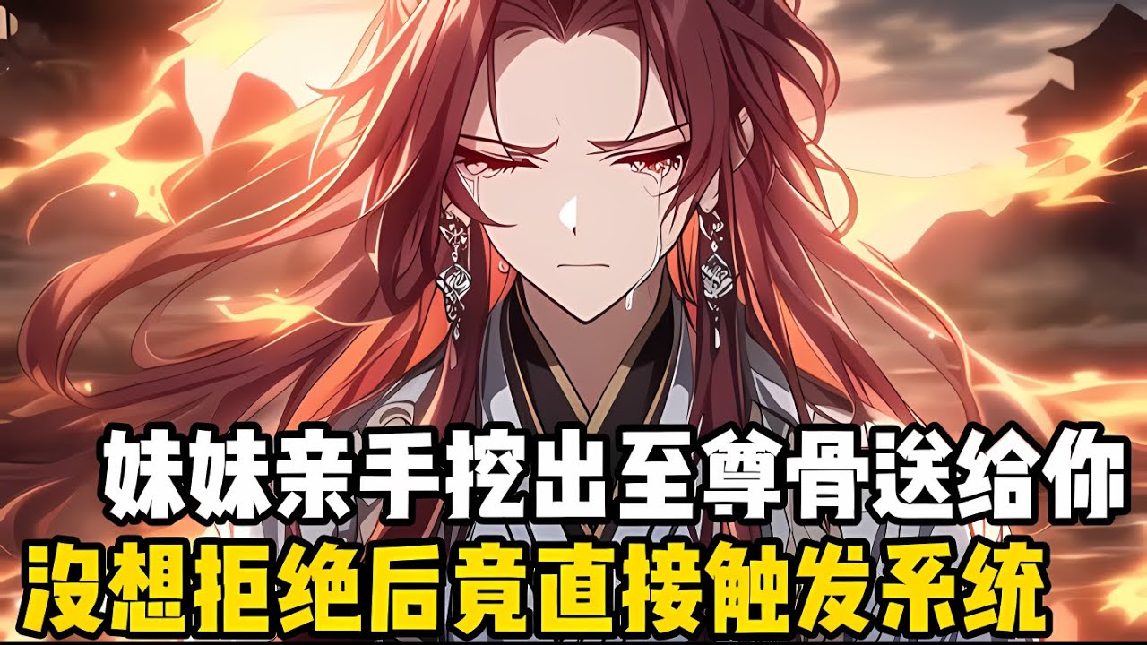 妹妹隻是親手挖齣至尊骨送給你，沒想到竟直接觸髮瞭係統提示，隻要選擇接受至尊骨加重瞳從此無敵路，但隻要拒絕就能穫得綁定係統#漫画 #小说 #玄幻