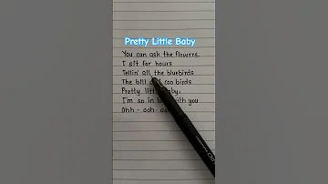 Pretty Little Baby Song Lyrics Trending Prettylittlebaby Lyrics Song Cute Viralshort Shorts 