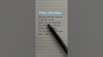 Thumbnail of Pretty Little Baby song lyrics #trending #prettylittlebaby #lyrics #song #cute #viralshort #shorts