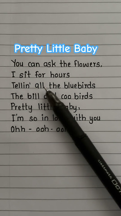 Pretty Little Baby song lyrics #trending #prettylittlebaby #lyrics #song #cute #viralshort #shorts