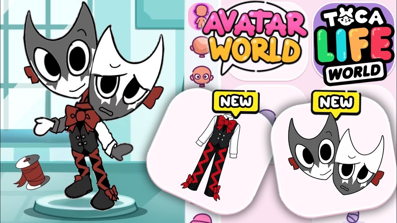 HOW TO MAKE NEW RAZZLE & DAZZLE DANDY WORLD SO CUTE 🖤🤍 IN AVATAR