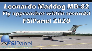 Master Your Landings in Seconds with FSiPanel | Leonardo Maddog MD-82 Quick Approach ILS 35R at LIMC