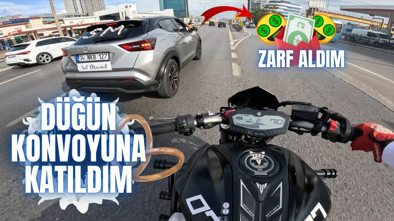ARKADAŞ'IMIN DÜĞÜN KONVOYU'NA KATILDIM!!  | MT07