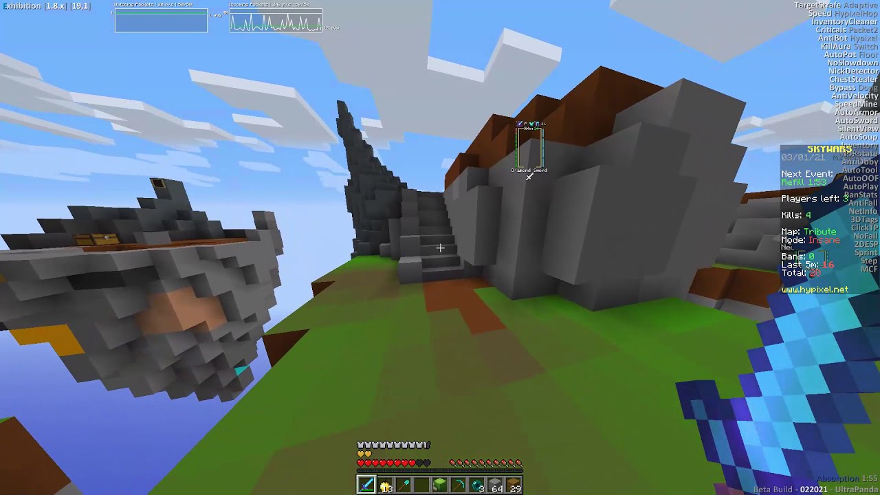 Exhibition Client - Best Client? (Hacking Hypixel)