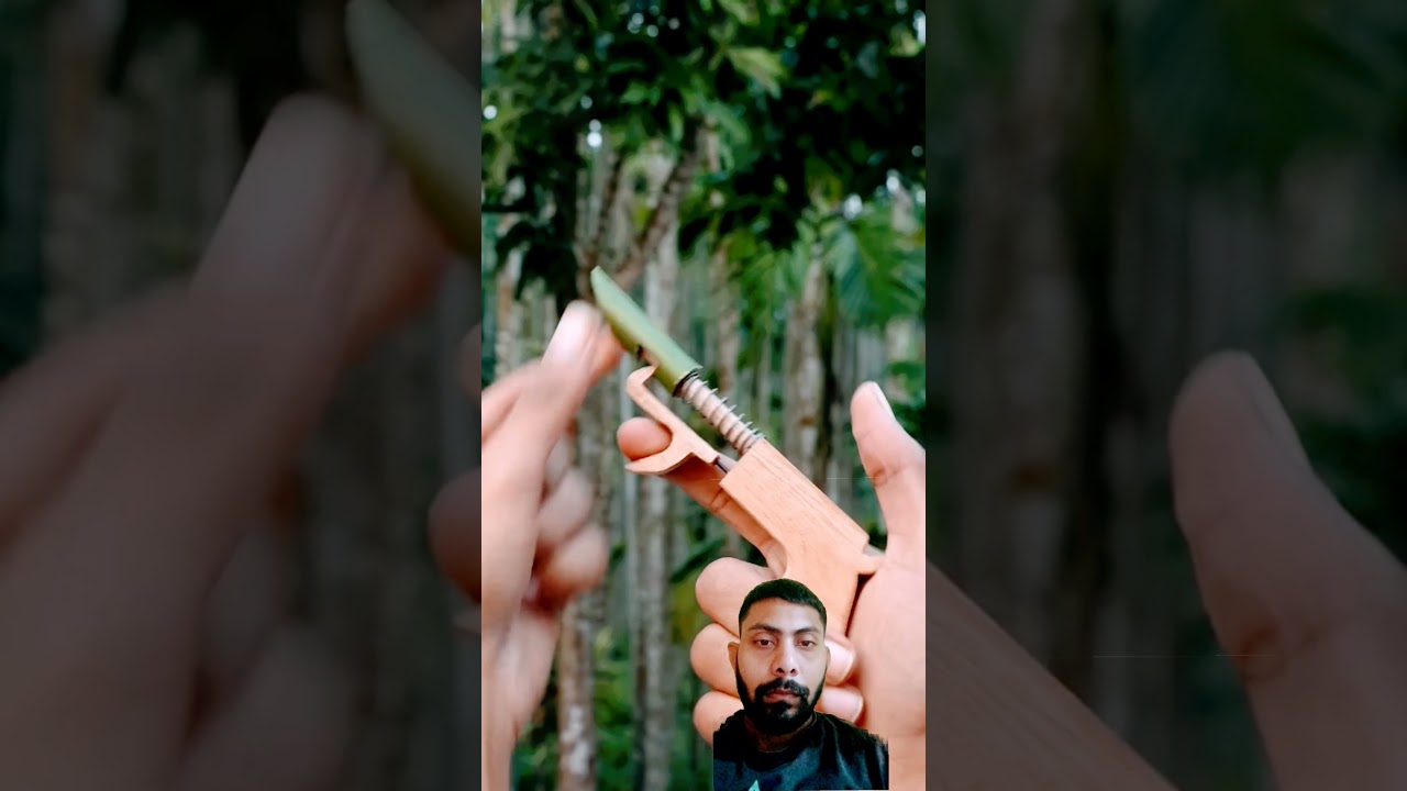 bamboo craft with wooden 