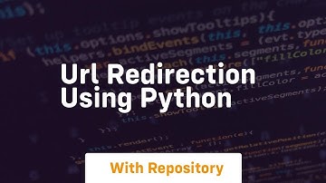 Url redirection using python