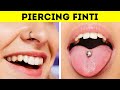 HACK DI BELLEZZA EFFICACI || TATUAGGI E PIERCING FINTI