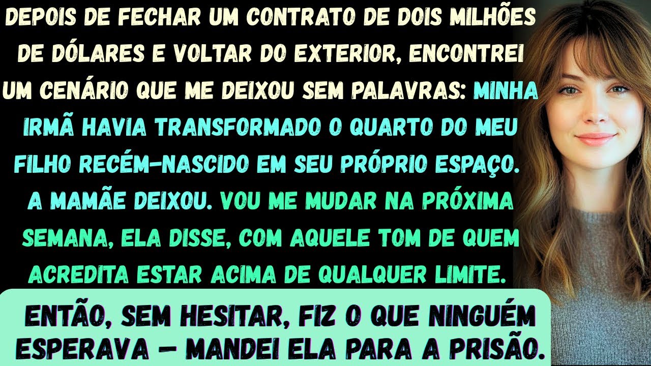 Quando voltei do exterior, descobri que minha irmã havia transformado o quarto do meu recém-nascido.