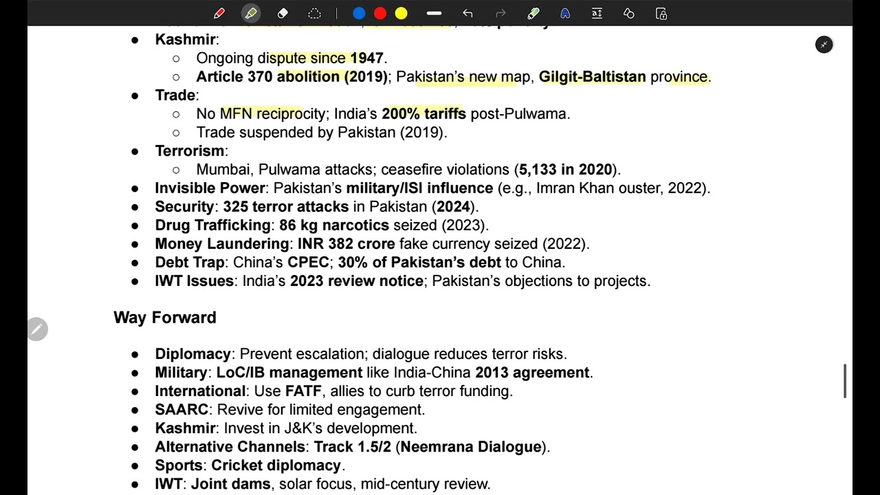 International relations L- 3 | India-Pakistan Relations| UPSC CSE |PSC |Quick