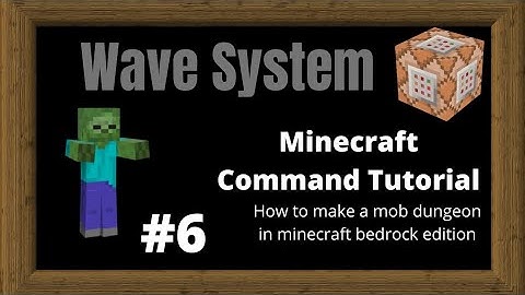 How to make a mob arena (with waves) using commands in Minecraft Bedrock | command tutorial