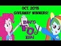 October 2013 Equestria Girls Giveaway Winners! by Bin's Toy Bin