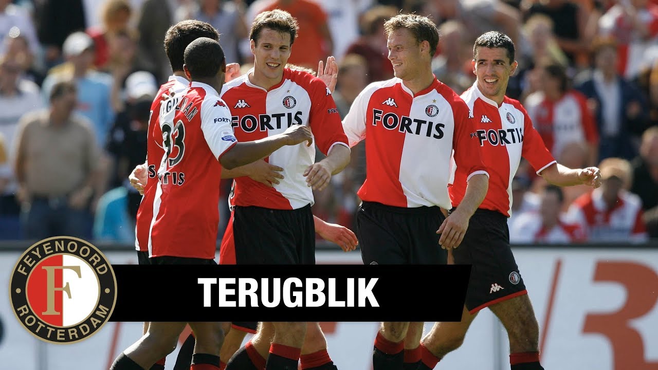2007/08 Feyenoord Home Football Shirt / Old Original Soccer Jersey