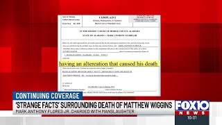 ‘Strange facts’ surrounding death of Matthew Wiggins, court documents say