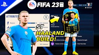 RECORD BREAKING HAALAND BUILD FOR PLAYER CAREER MODE ? | FIFA 23 *UPDATED VERSION*