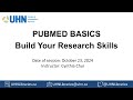 PubMed Basics workshop recording Oct 2024