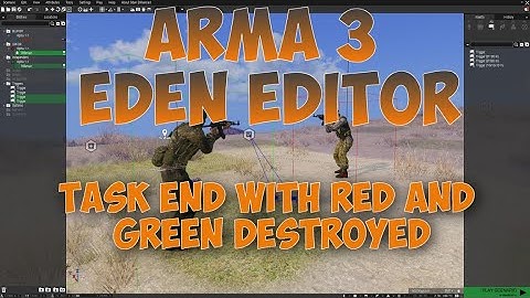 Arma 3 Eden Editor.   End task when OPFOR and INDEPENDENT are destroyed