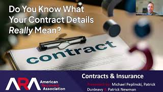 ARA CE Webinar - Contracts & Insurance (May 2024)