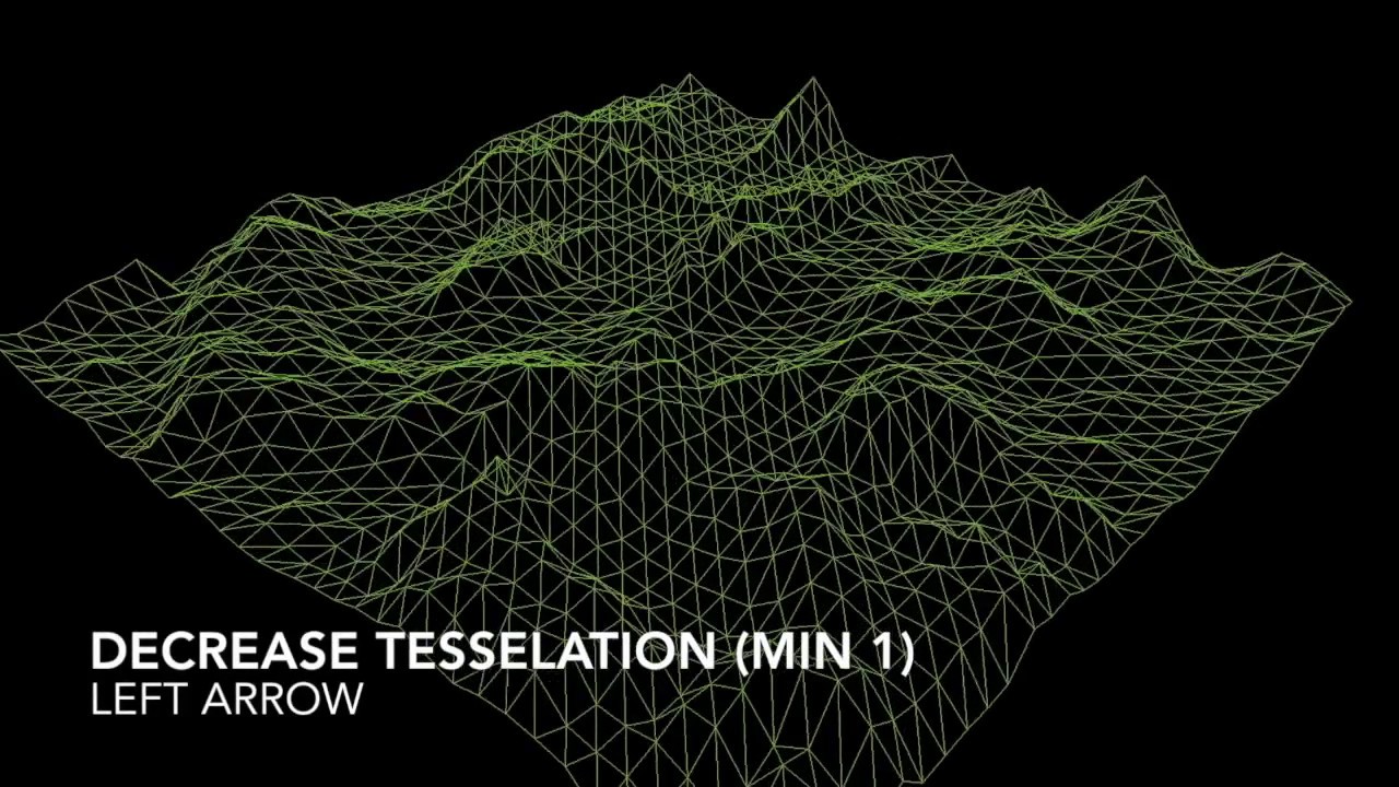 Tesselated Terrain (simple) - C++ OpenGL experiments - YouTube
