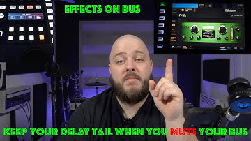 [Quick WING Tips] How to keep your Delay effects tails (All Time Base FX)  Bus Mute #Behringer #Wing