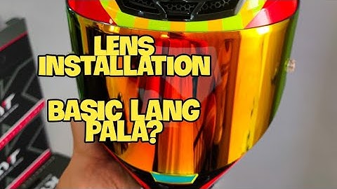 KYT TTCOURSE LENS INSTALLATION