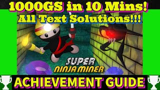 Super Ninja Miner Achievement Guide - Title Update 2 (1000GS in 10 mins!)