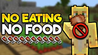 Can I Beat Minecraft Without Eating At All? (Attempt)