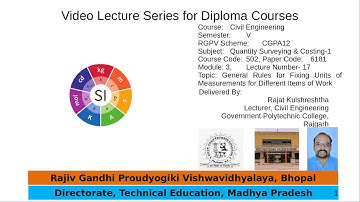 QSC-1 - Lecture 17 - Rules for Units of Measurement