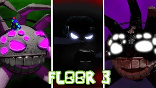 картинка: Сущности реагируют на каждую новую дверь. Анимация 3-го этажа.