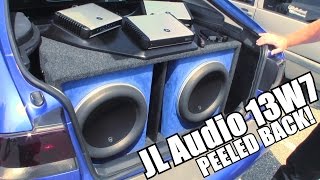 JL Audio 13W7 PEELED BACK w/ Brian's BASS Install | How To Mount a 13.5 W7 Subwoofer UNDER Surround