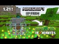 BEST XP FARM IN MINECRAFT BEDROCK 1.21 || EASY XP FARM TUTORIAL || Step by step guide