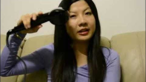 VS Curl Secret trial on long straight hair!