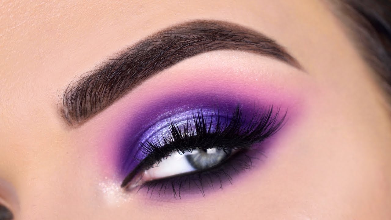 Purple Glam Eye Makeup Tutorial  Morphe 39S Such a Gem Eyeshadow Palette