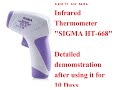 How to use Infrared Thermometer "SIGMA HT-668" Detailed demonstration after using it for 10 days