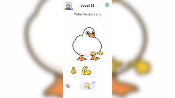 "Make the duck shy" - I am Not a Robot - Brain Test - Level 55 (No Commentary)