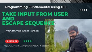 Input from user in C++ and escape sequence
