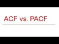 Autocorrelation Function (ACF) vs. Partial Autocorrelation Function (PACF) in Time Series Analysis