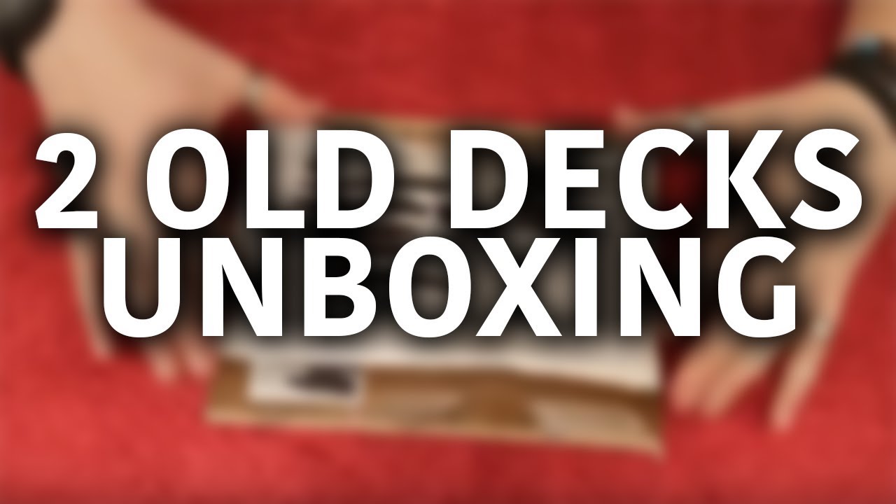 Unboxing of two old USPCC Printed Decks