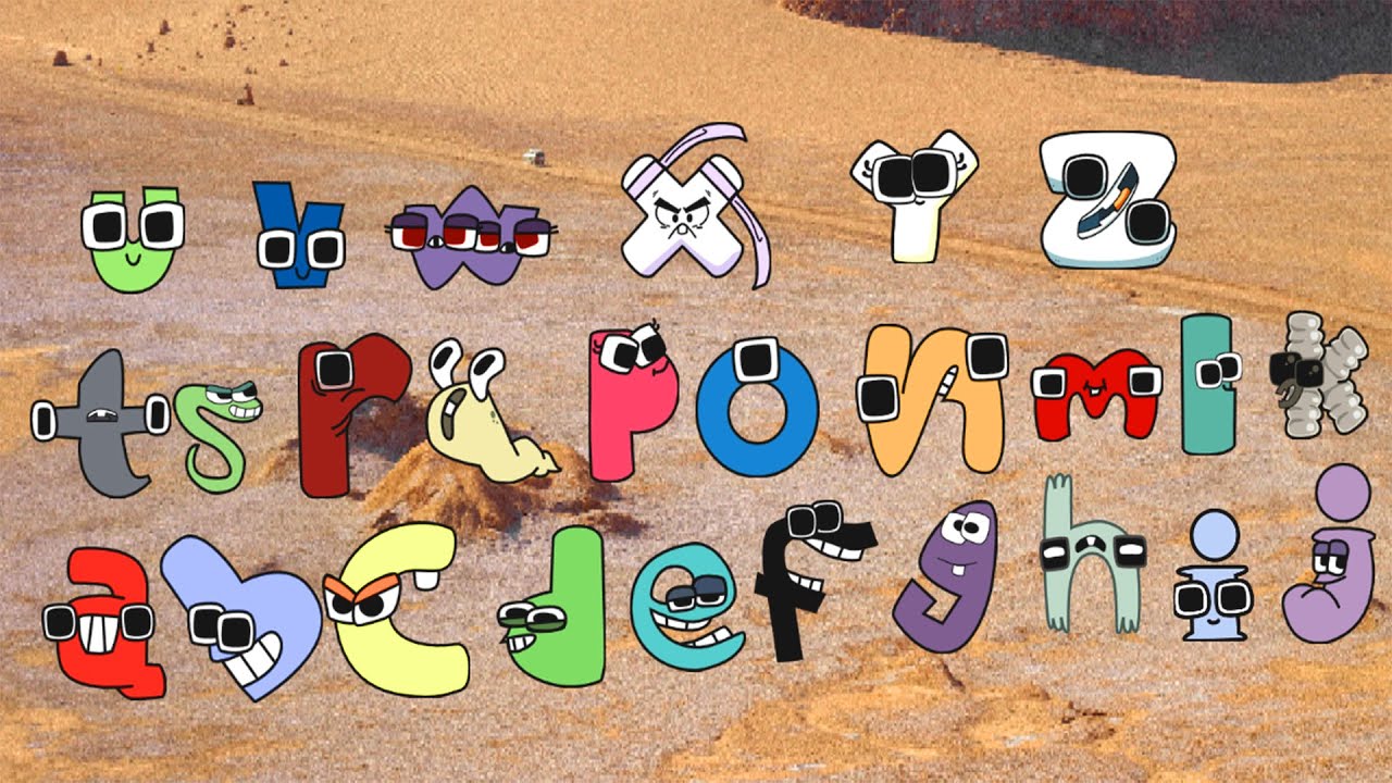 Lowercase Alphabet Lore Band Newer Edition 