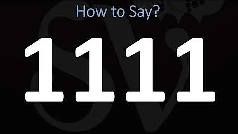 ¿Cómo se dice 1111 en inglés?