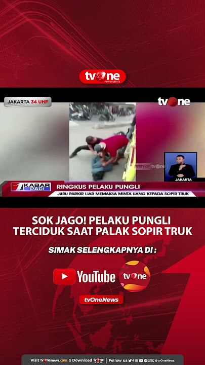 Video Aksi Sok Jago Pelaku Pungli Terekam saat Palak Sopir Truk #tvone #shorts #pungli #sopirtruk