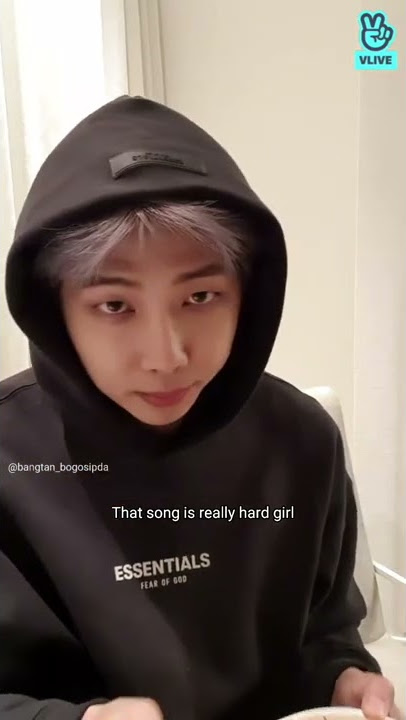 Joon talking about LOUDER THAN BOMBS! | still he didn't deny it , I'm hoping for it🥲 #bts #rm #vlive