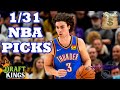 DRAFTKINGS & YAHOO NBA PICKS | MONDAY 1/31/22 | NBA DFS PICKS